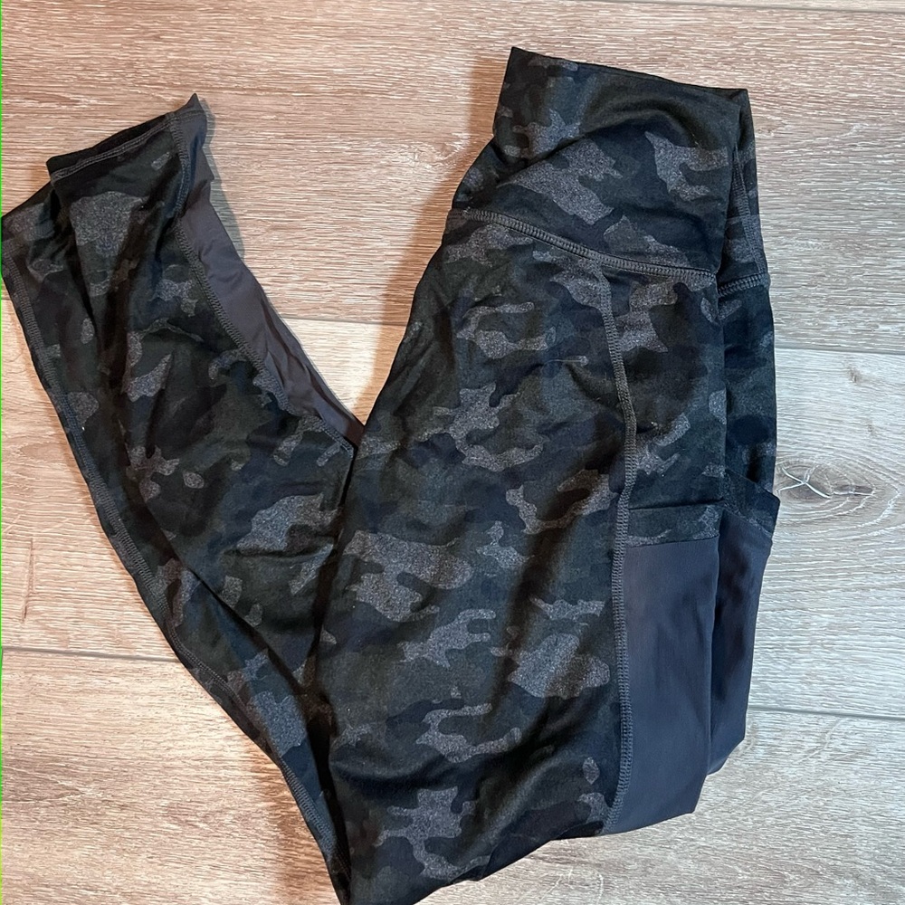 Fabletics Black Camouflage Leggings